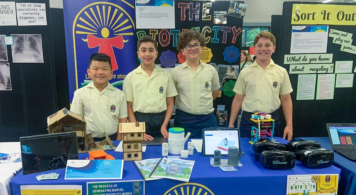 St Angela's Castle Hill shine at National STEM showcase