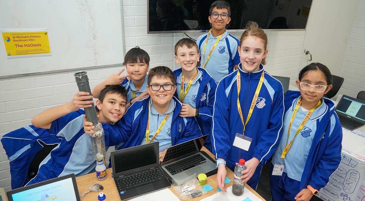 Students from Holy Family Primary East Granville shine at National STEM showcase